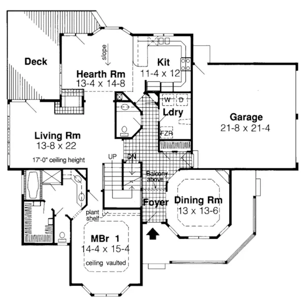 Traditional House Plan First Floor - Serena Hill Country Farmhouse 038D-0065 - Shop House Plans and More