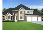 Traditional House Plan Front Image - Fairington Tudor Style Home 038D-0076 - Search House Plans and More