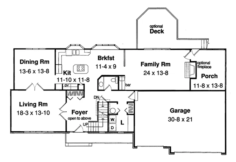 Tudor House Plan First Floor - Michaela English Tudor Home 038D-0090 - Shop House Plans and More