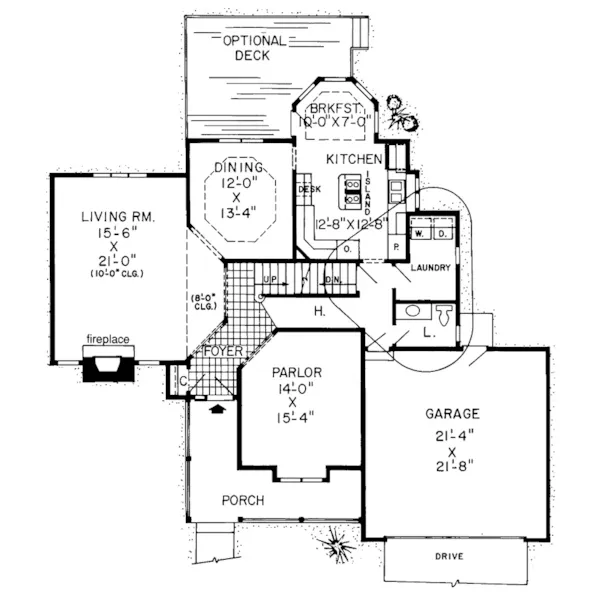 Farmhouse Plan First Floor - Favazza Falls Neoclassical Home 038D-0091 - Search House Plans and More