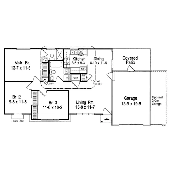 Traditional House Plan First Floor - Holbein Ridge Traditional Home 038D-0093 - Search House Plans and More