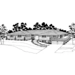 Luxury House Plan Front of Home - Ciboney Cove Ranch Home 038D-0098 - Search House Plans and More