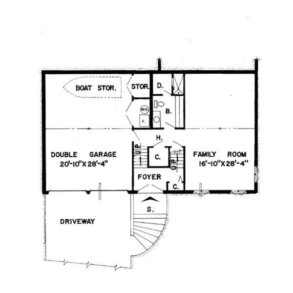 Luxury House Plan Lower Level Floor - Pimlico Vacation Home 038D-0103 - Shop House Plans and More