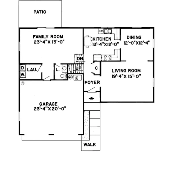 Traditional House Plan First Floor - Thedosia Way Prairie Style Home 038D-0117 - Shop House Plans and More