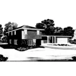 Modern House Plan Front of Home - Montego Contemporary Home 038D-0118 - Shop House Plans and More