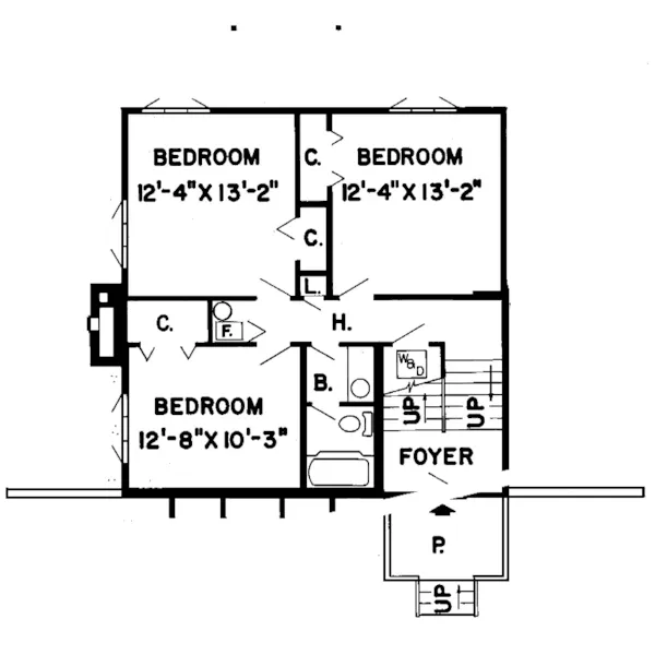 Mountain House Plan First Floor - Haddington Modern Style Home 038D-0124 - Search House Plans and More