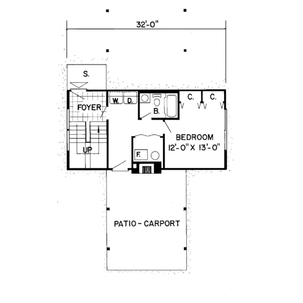 Vacation House Plan Lower Level Floor - Marveline Mill Contemporary Home 038D-0127 - Shop House Plans and More