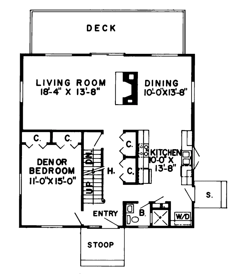 Mountain House Plan First Floor - Arapahoe Rustic Lake Home 038D-0129 - Search House Plans and More