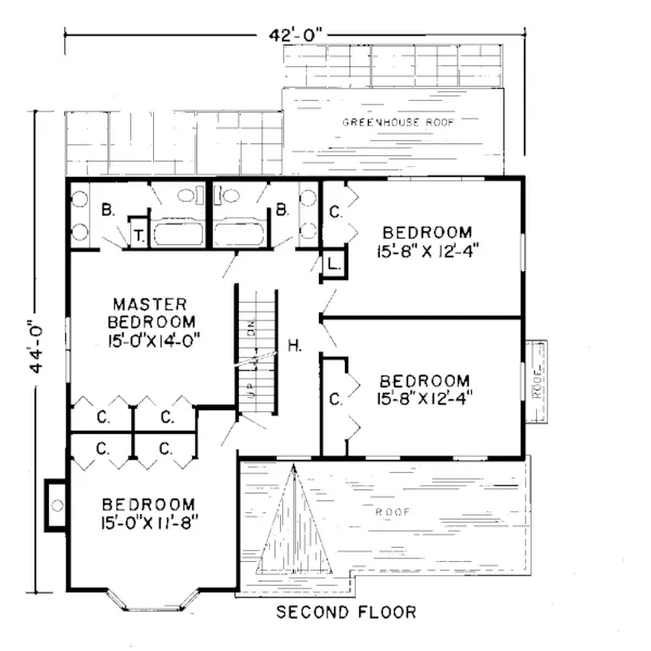 Luxury House Plan Second Floor - Nellie Falls Country Farmhouse 038D-0138 - Shop House Plans and More