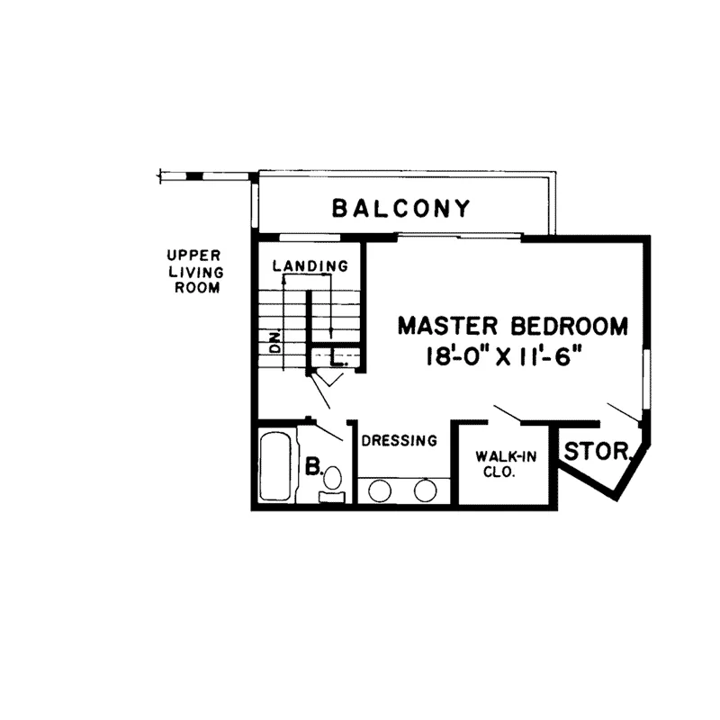 Mountain House Plan Second Floor - Gondola Rustic Mountain Home 038D-0139 - Search House Plans and More
