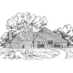 Luxury House Plan Front of Home - Westknoll Cove Traditional Home 038D-0141 - Shop House Plans and More