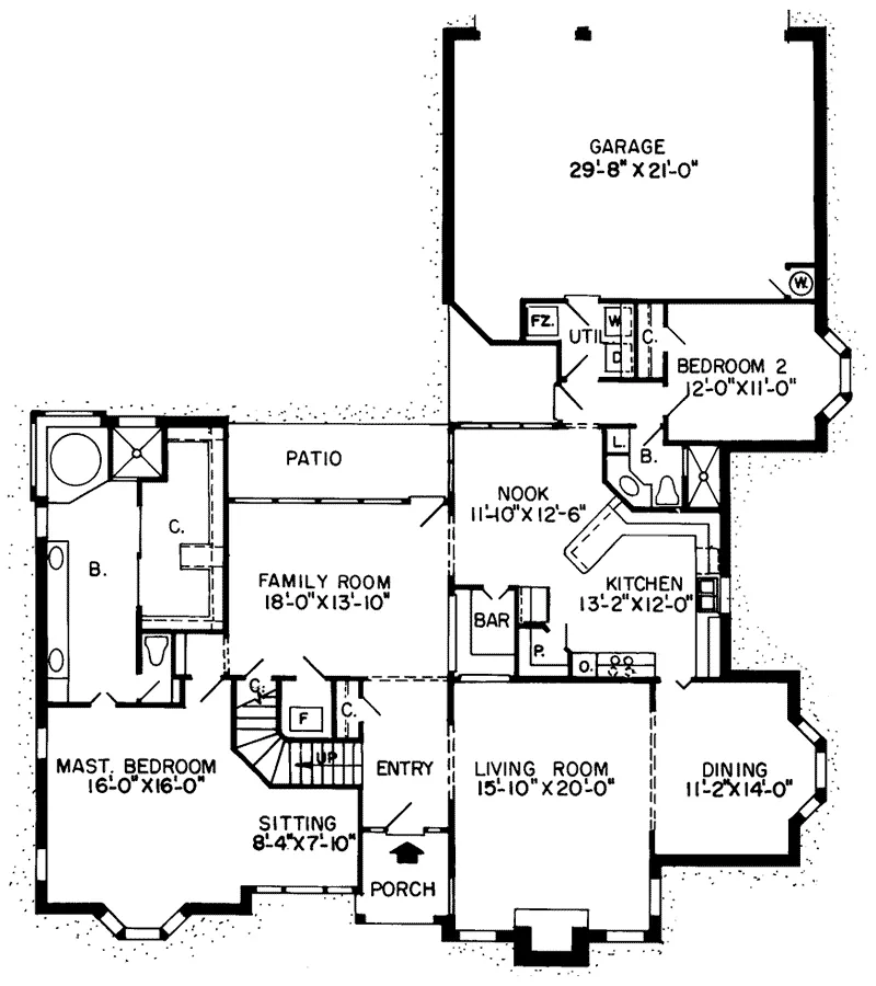Luxury House Plan First Floor - Whitehouse Country French Home 038D-0142 - Shop House Plans and More