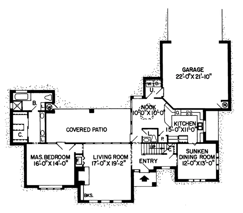 European House Plan First Floor - Plantation Place Luxury Home 038D-0143 - Shop House Plans and More