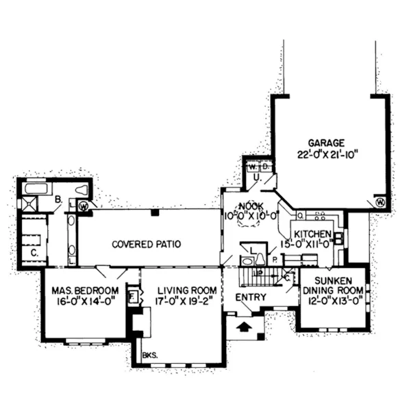 European House Plan First Floor - Plantation Place Luxury Home 038D-0143 - Shop House Plans and More