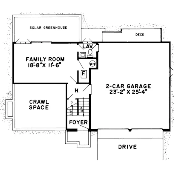 Contemporary House Plan Lower Level Floor - Nina Contemporary Home 038D-0166 - Shop House Plans and More