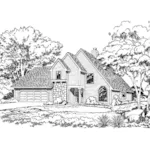 Triple Gables Enhance This Home Plan