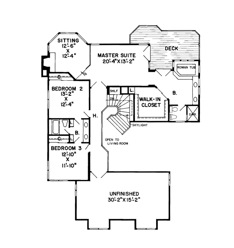 Luxury House Plan Second Floor - Thunder Bay Sunbelt Home 038D-0175 - Shop House Plans and More