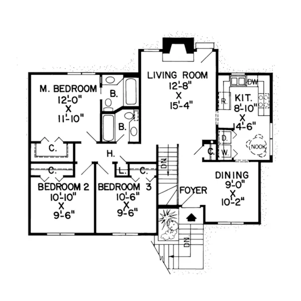 Modern House Plan First Floor - Carters Crest Modern Home 038D-0176 - Search House Plans and More