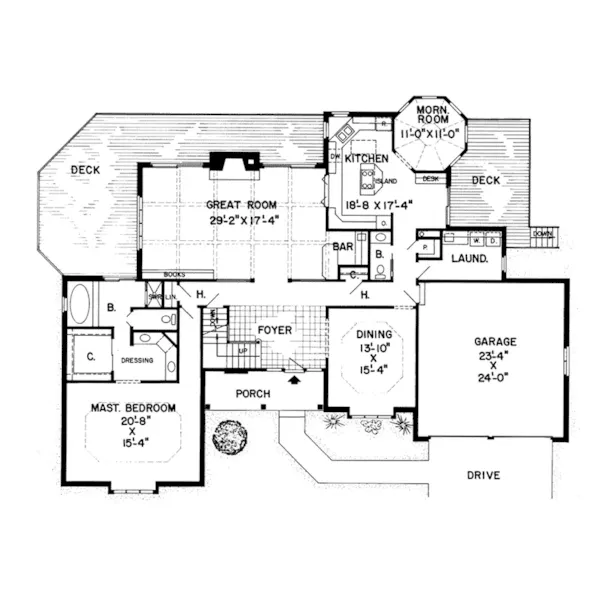 Farmhouse Plan First Floor - Glenmill Country French Home 038D-0183 - Search House Plans and More