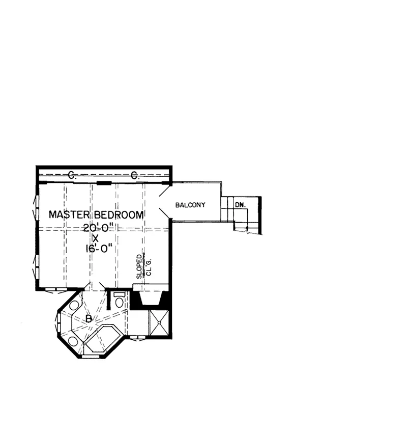 Country House Plan Second Floor - Estuary Contemporary Home 038D-0185 - Search House Plans and More