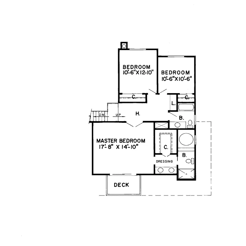Country House Plan Second Floor - Alyssa Pier Contemporary Home 038D-0189 - Search House Plans and More