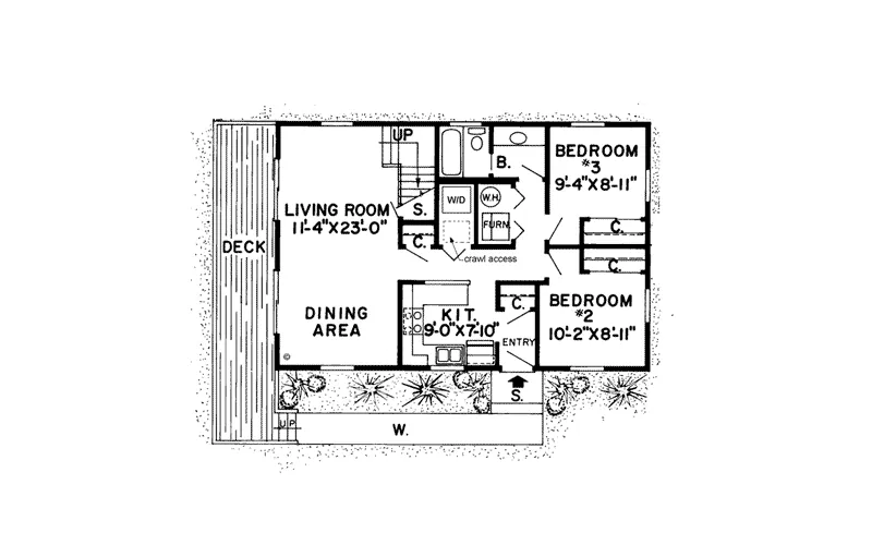 Country House Plan First Floor - Tobaggon Trail Rustic Home 038D-0191 - Shop House Plans and More
