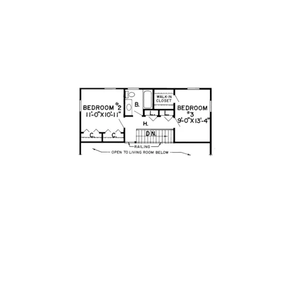 Country House Plan Second Floor - Morgan Trace Contemporary Home 038D-0192 - Shop House Plans and More