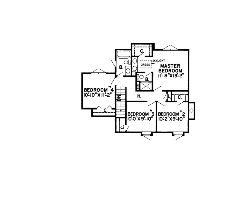 Modern House Plan Second Floor - Olympia Point Contemporary Home 038D-0194 - Shop House Plans and More