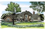 Rustic Tudor Home With Hip Roof Design