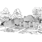 Southern House Plan Front of Home - Elvado Way European Home 038D-0201 - Search House Plans and More