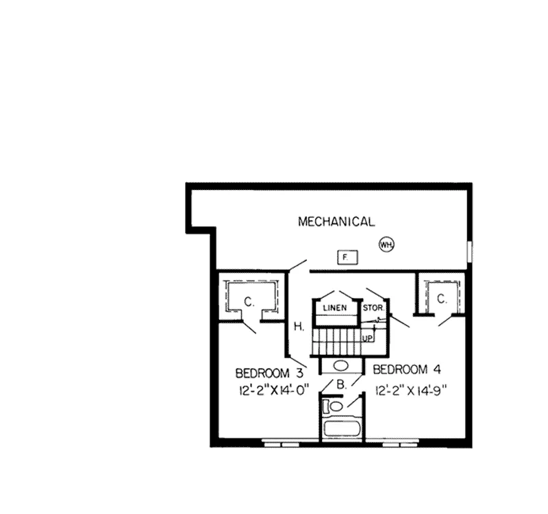 Lake House Plan Lower Level Floor - Racine Ridge Contemporary Home 038D-0209 - Shop House Plans and More