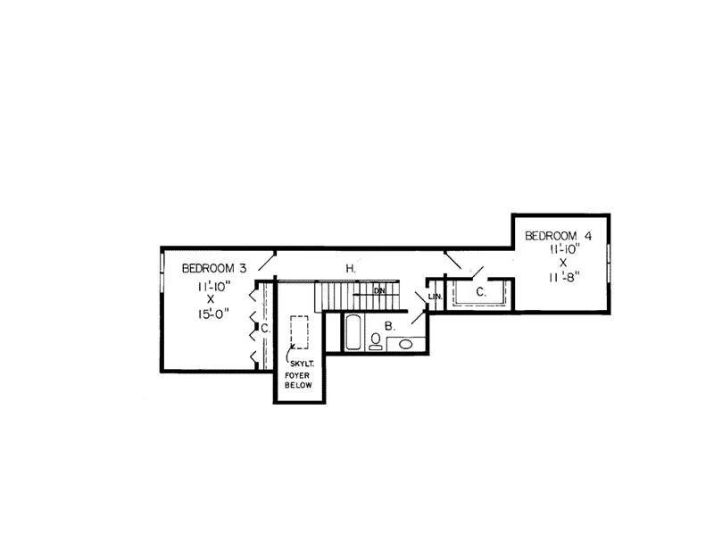 Country House Plan Second Floor - Evers Place Ranch Home 038D-0218 - Search House Plans and More