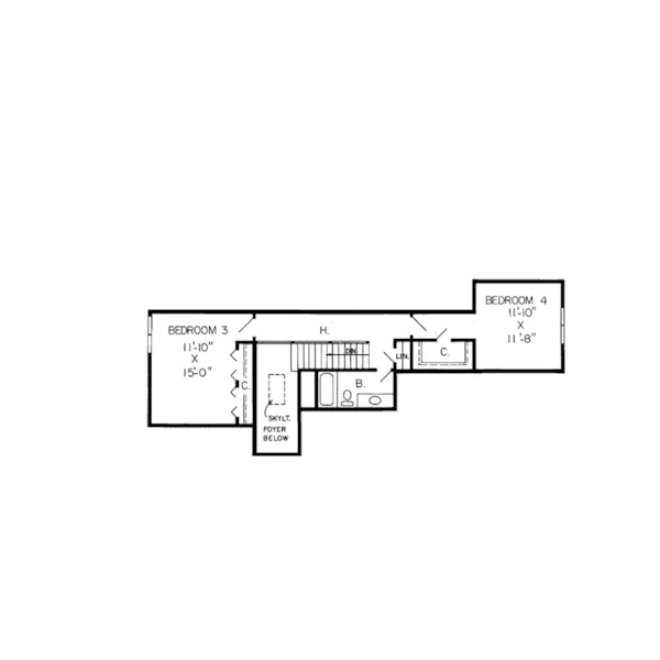 Country House Plan Second Floor - Evers Place Ranch Home 038D-0218 - Search House Plans and More