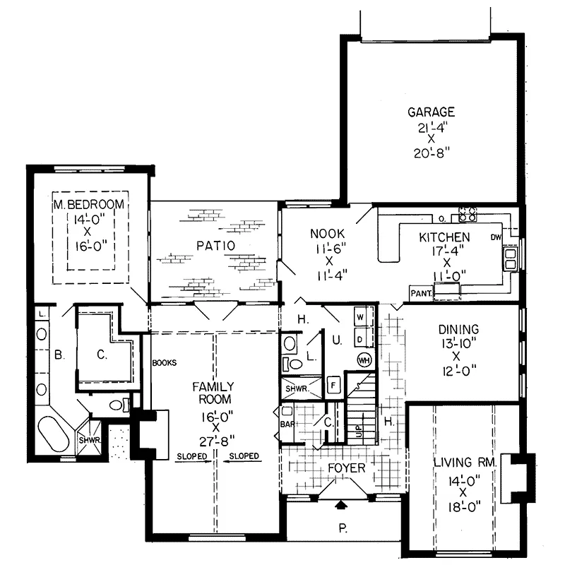Luxury House Plan First Floor - Alvan Luxury Home 038D-0222 - Search House Plans and More