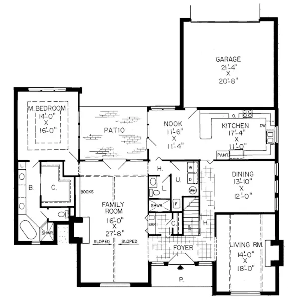 Country House Plan First Floor - Alvan Luxury Home 038D-0222 - Search House Plans and More