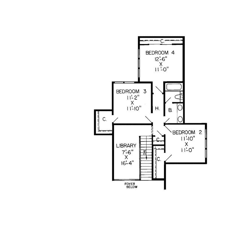 Country House Plan Second Floor - Alvan Luxury Home 038D-0222 - Search House Plans and More