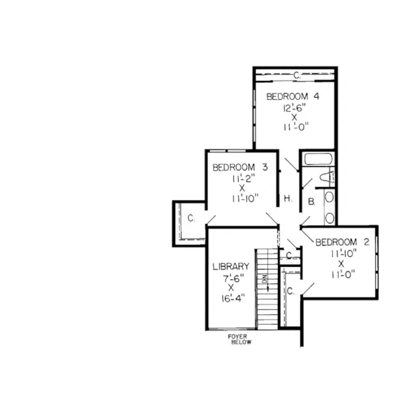 Country House Plan Second Floor - Alvan Luxury Home 038D-0222 - Search House Plans and More