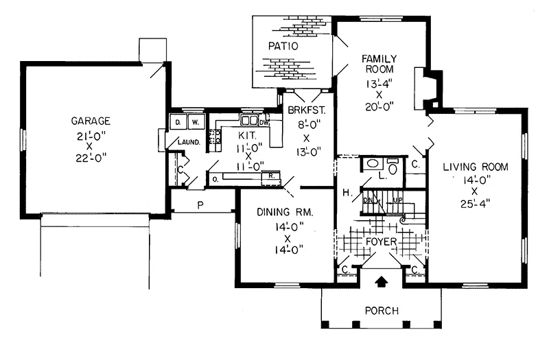 Colonial House Plan First Floor - Bledsoe Manor Plantation Home 038D-0230 - Search House Plans and More