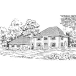 Colonial House Plan Front of Home - Aviana Manor Greek Revival Home 038D-0234 - Search House Plans and More