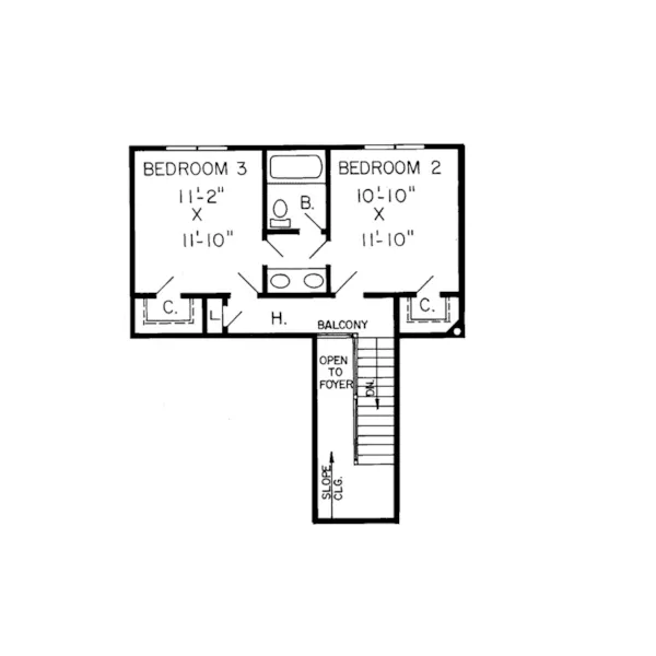 Country House Plan Second Floor - Lavina Tudor Home 038D-0240 - Shop House Plans and More