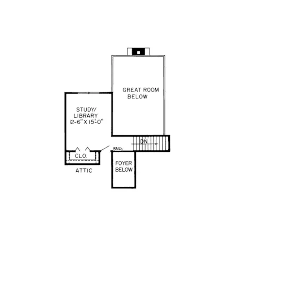 Contemporary House Plan Second Floor - Timbervalley Tudor Home 038D-0241 - Shop House Plans and More