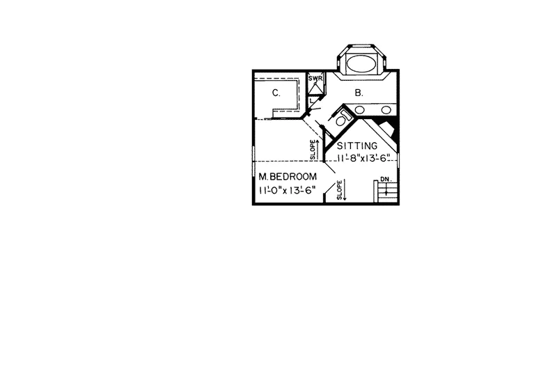 Farmhouse Plan Second Floor - Greer Sprawling Mountain Home 038D-0244 - Search House Plans and More