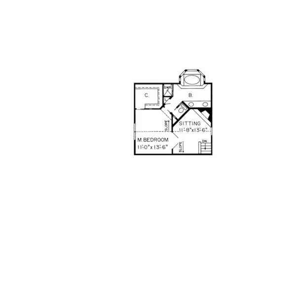 Mountain House Plan Second Floor - Greer Sprawling Mountain Home 038D-0244 - Search House Plans and More