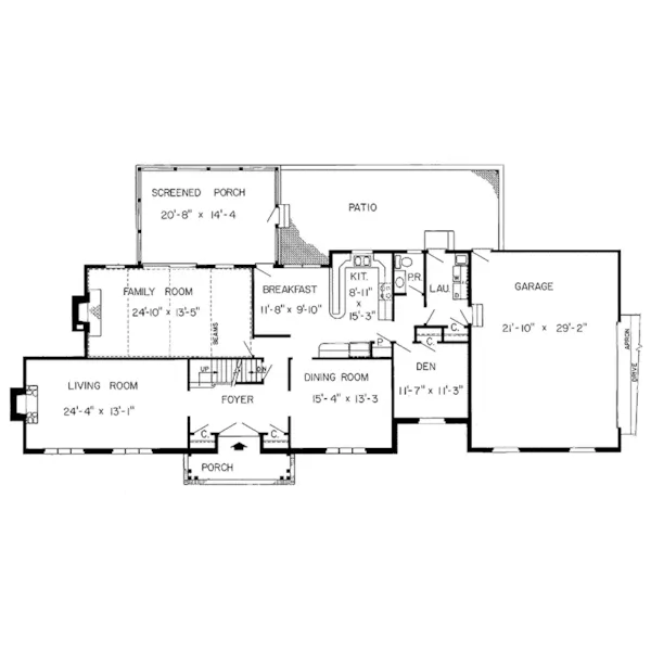 Traditional House Plan First Floor - Wimbledon Luxury Home 038D-0245 - Shop House Plans and More