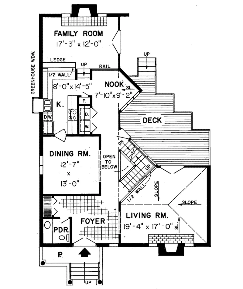 European House Plan First Floor - Gaston Place Traditional Home 038D-0247 - Search House Plans and More