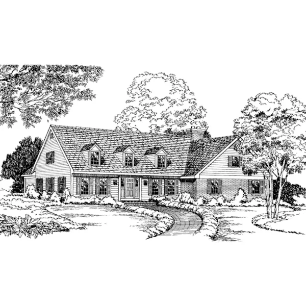 Southern Colonial Home With Triple Dormers