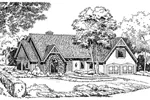 Southern House Plan Front Image of House - Copeland Manor European Home 038D-0262 - Search House Plans and More