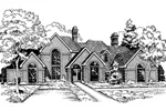 European House Plan Front Image of House - Ballas Park Luxury Home 038D-0268 - Search House Plans and More