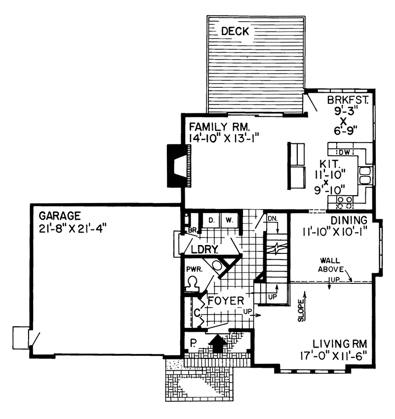 Waterfront House Plan First Floor - Holmen Contemporary Home 038D-0272 - Search House Plans and More