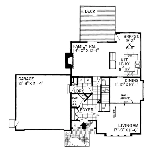 Waterfront House Plan First Floor - Holmen Contemporary Home 038D-0272 - Search House Plans and More